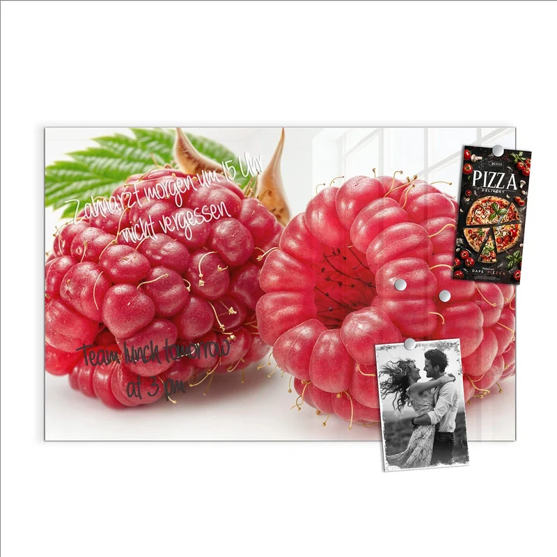 Magnettafel - Surreale Himbeeren