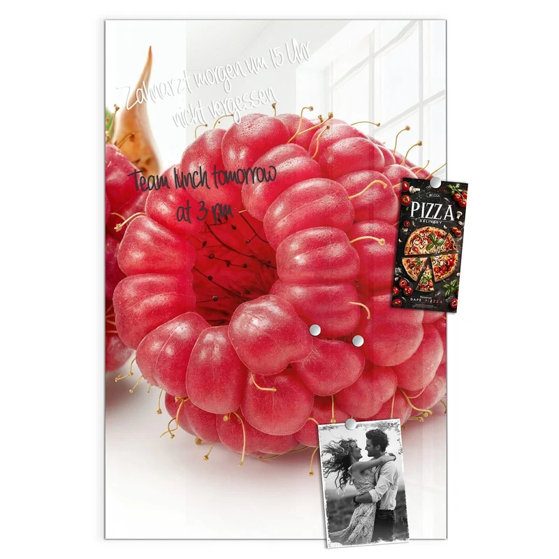 Magnettafel - Surreale Himbeeren