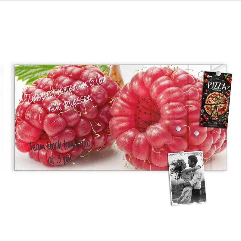 Magnettafel - Surreale Himbeeren
