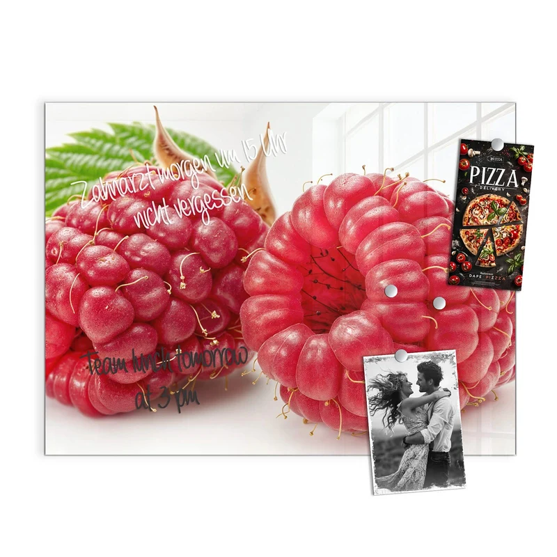 Magnettafel - Surreale Himbeeren