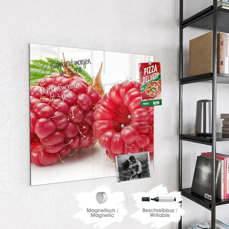 Magnettafel - Surreale Himbeeren