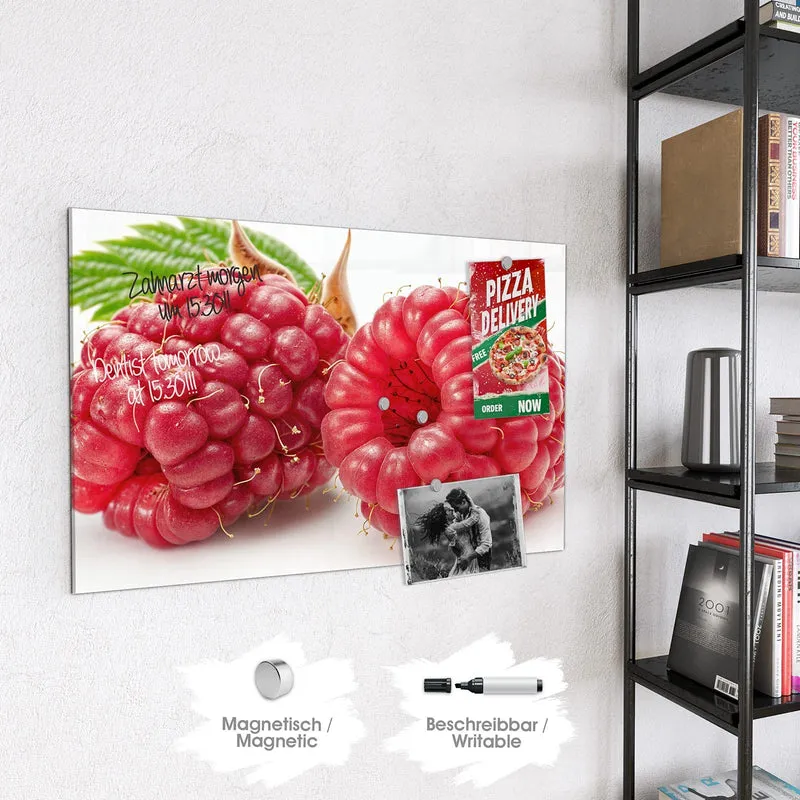 Magnettafel - Surreale Himbeeren