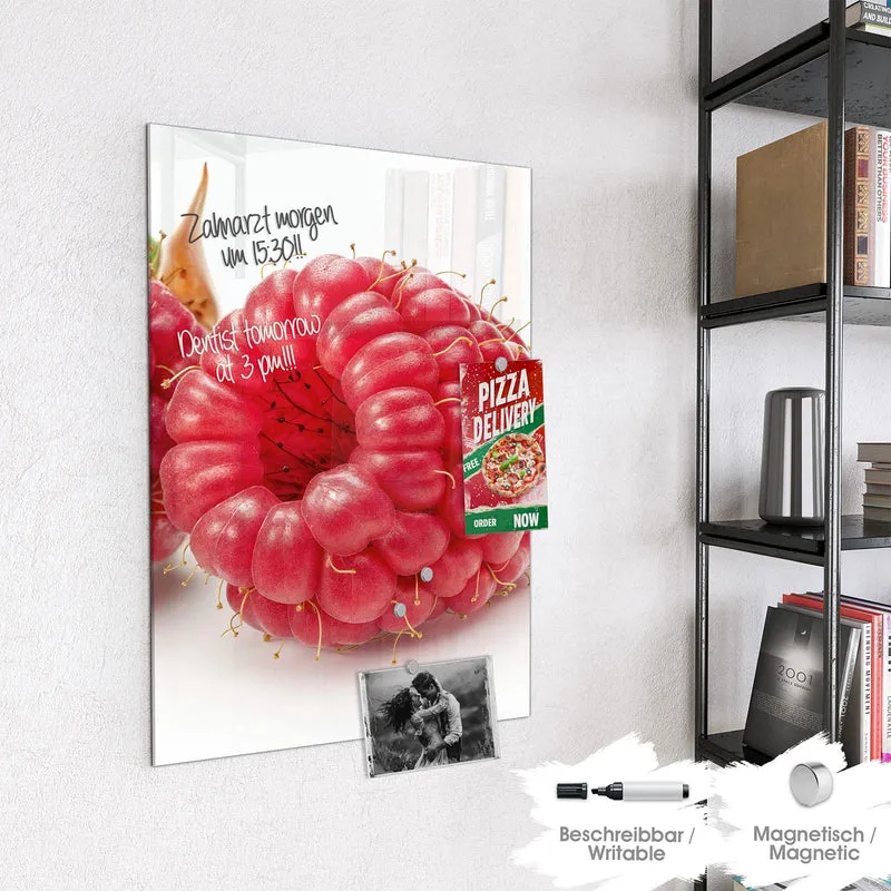Magnettafel - Surreale Himbeeren