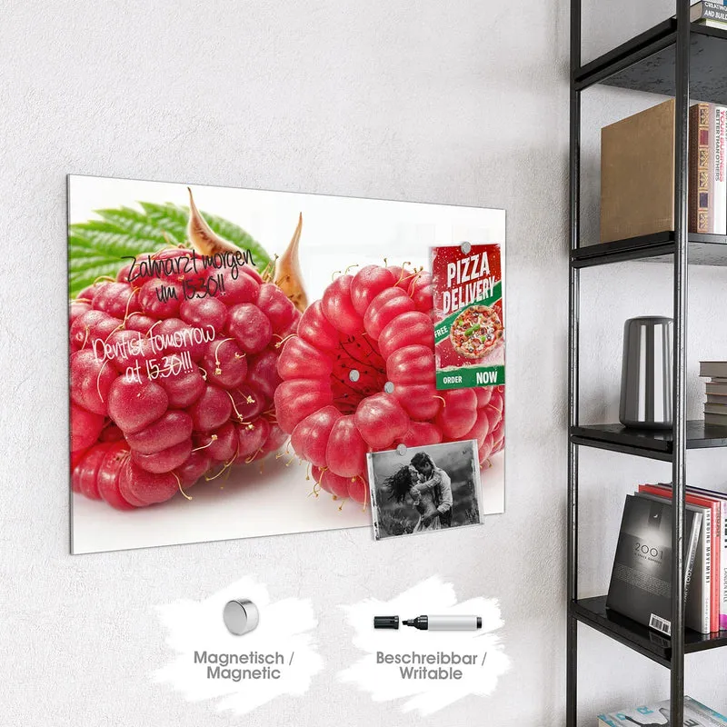 Magnettafel - Surreale Himbeeren