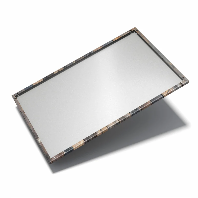 Metall Magnettafel - Braune Holzdielen