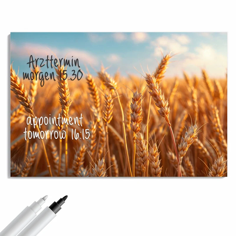Metall Magnettafel - Reifer Weizen