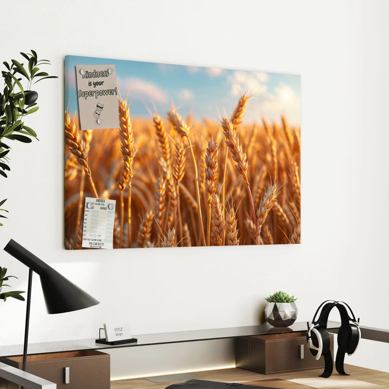 Metall Magnettafel - Reifer Weizen