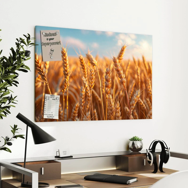 Metall Magnettafel - Reifer Weizen