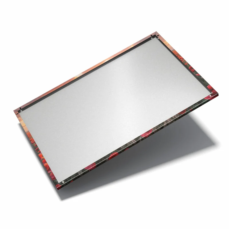 Metall Magnettafel - Mohnfeld im Abendrot