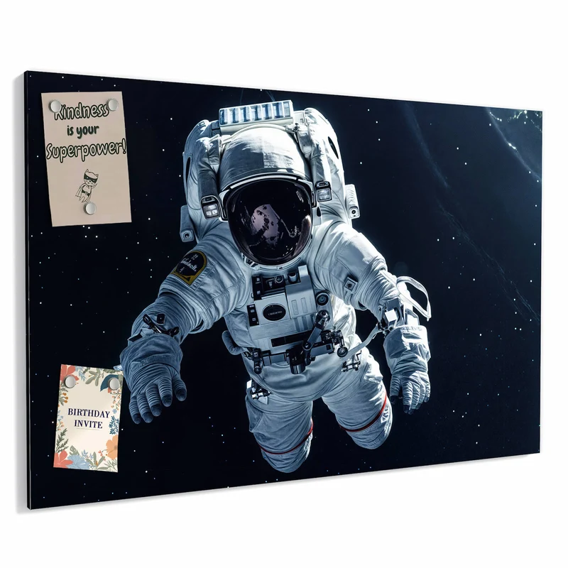 Metall Magnettafel - Schwebender Astronaut