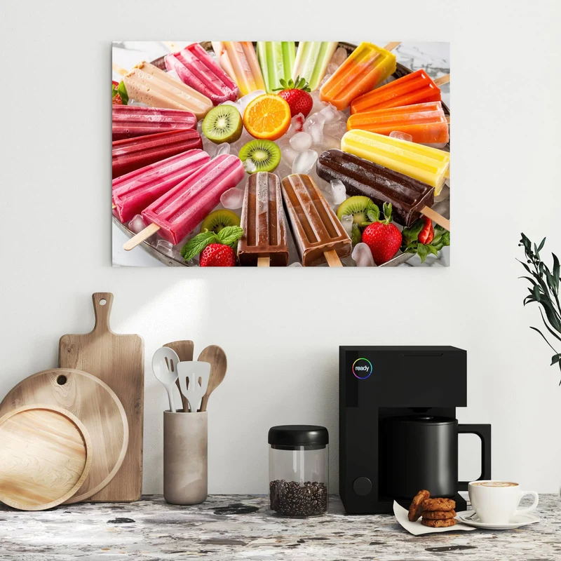 Metall Magnettafel - Sommerliches Eis