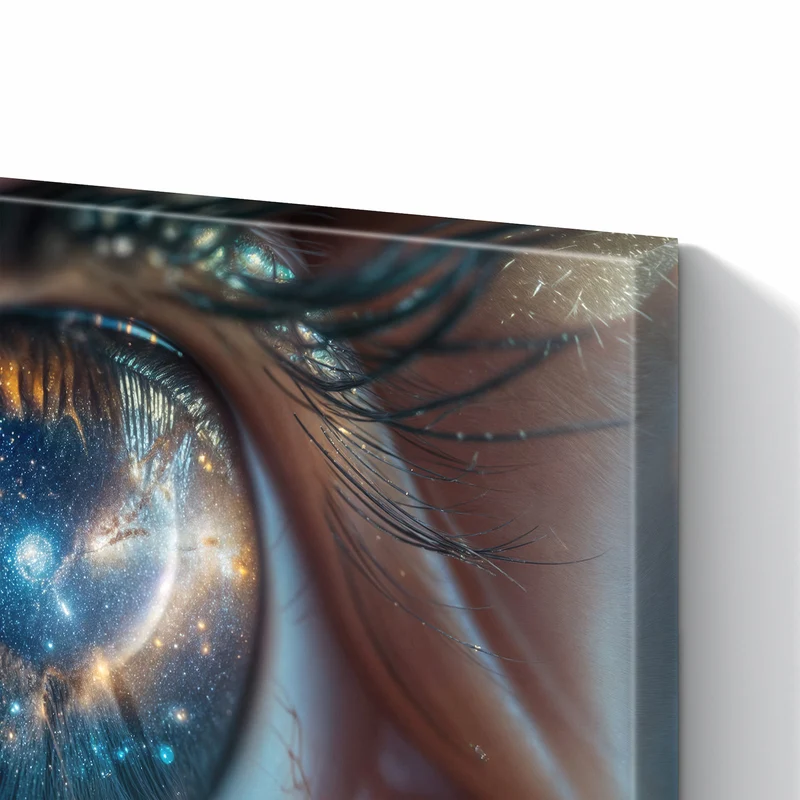 Metall Magnettafel - Galaxie im Auge