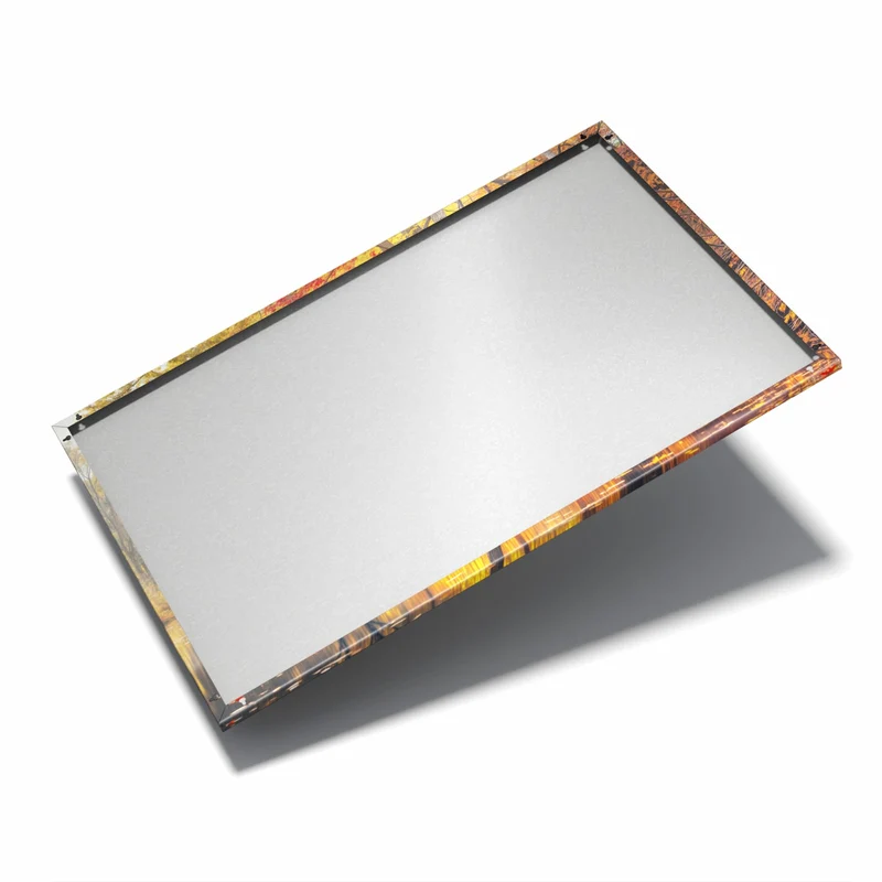 Metall Magnettafel - Herbstfarben am Seeufer