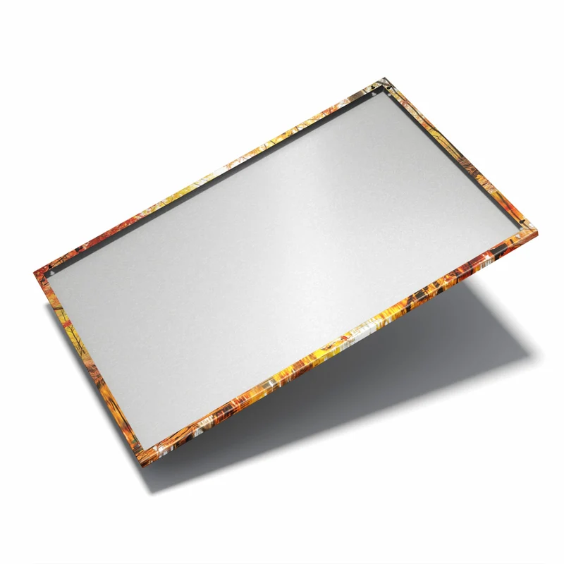 Metall Magnettafel - Herbstwald am See