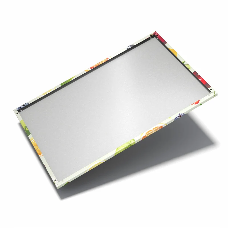 Metall Magnettafel - Früchte auf Pastellgrün