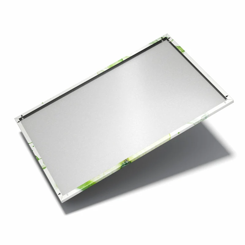 Metall Magnettafel - Apfel in grünem Rauch