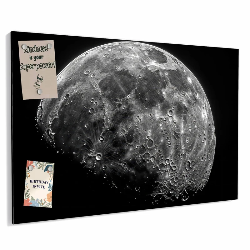Metall Magnettafel - Mondkrater
