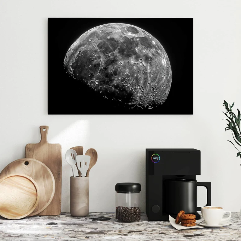 Metall Magnettafel - Mondkrater