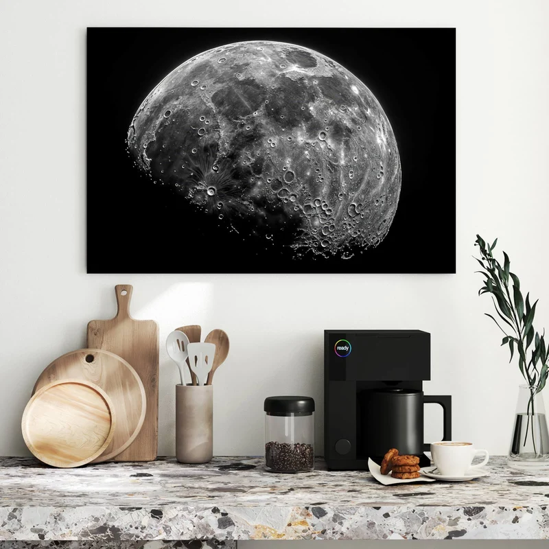 Metall Magnettafel - Mondkrater