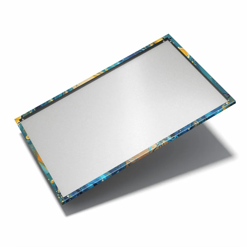 Metall Magnettafel - Gesicht mit blauem Haar