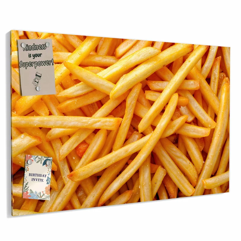 Metall Magnettafel - Pommes Frites