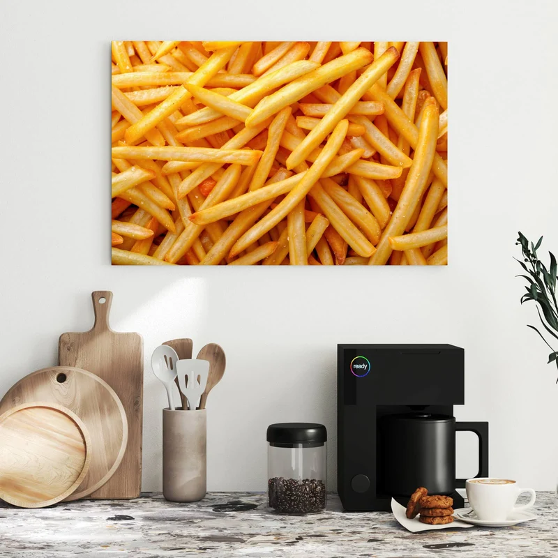 Metall Magnettafel - Pommes Frites