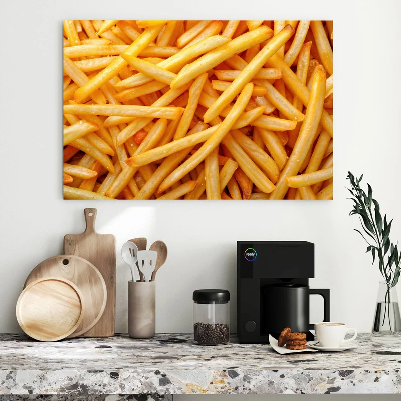 Metall Magnettafel - Pommes Frites