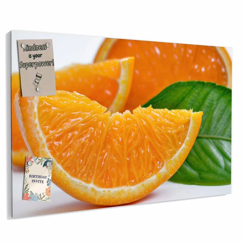 Metall Magnettafel - Orangenscheiben