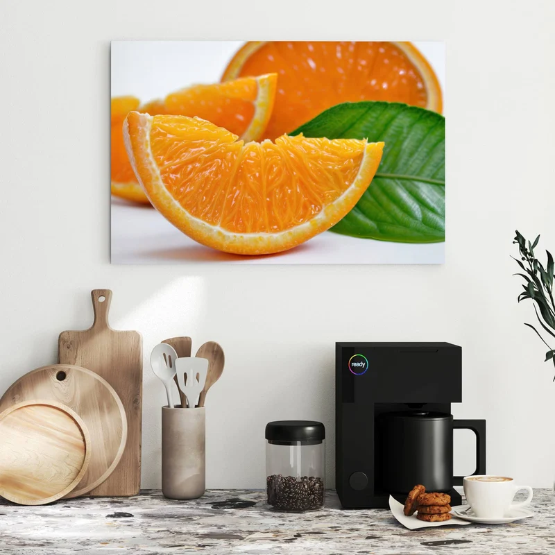 Metall Magnettafel - Orangenscheiben