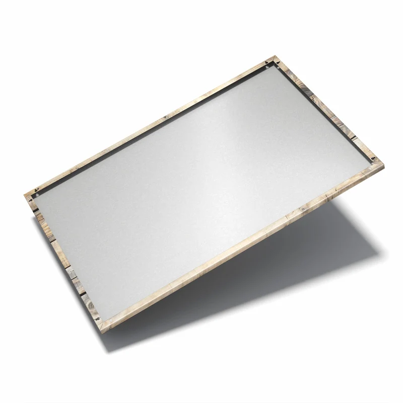 Metall Magnettafel - Helle Holzbohlen