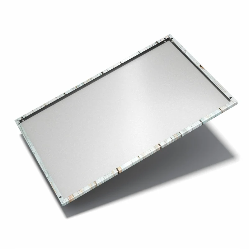 Metall Magnettafel - Hellblaue Holzplanken
