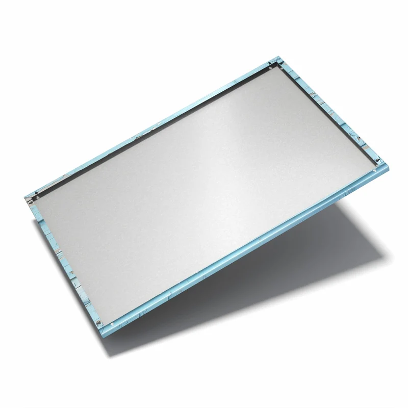 Metall Magnettafel - Blaues Vintage-Holz