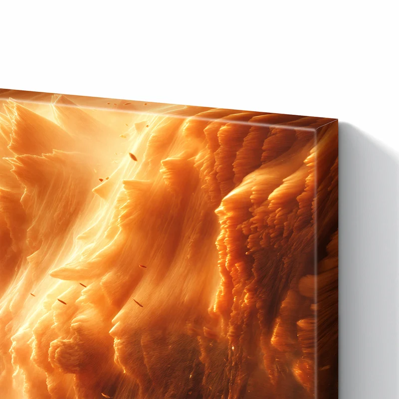 Metall Magnettafel - Auto im Sandsturm