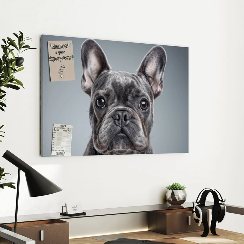 Metall Magnettafel - Französische Bulldogge