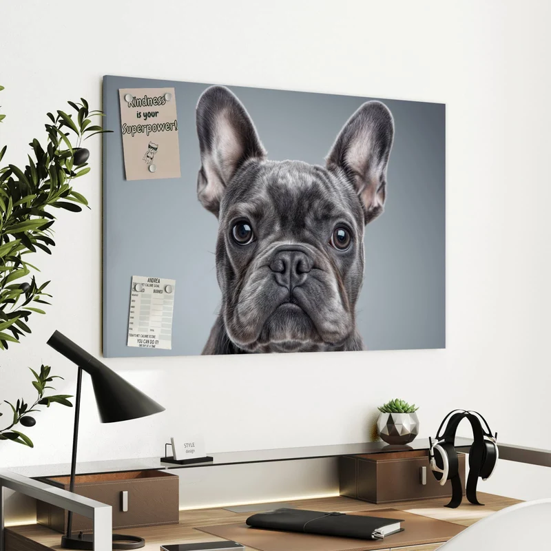 Metall Magnettafel - Französische Bulldogge