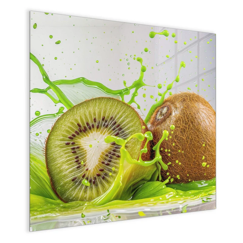 Magnettafel - Kiwi im Saftspritzer