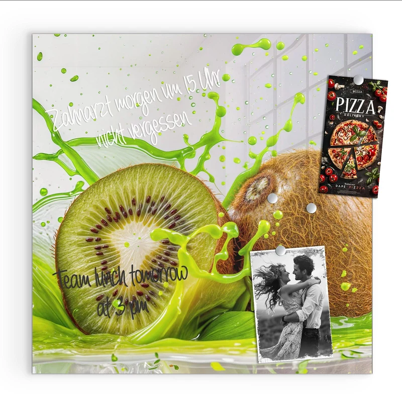 Magnettafel - Kiwi im Saftspritzer