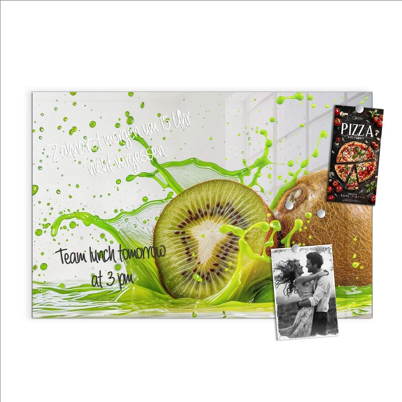 Magnettafel - Kiwi im Saftspritzer