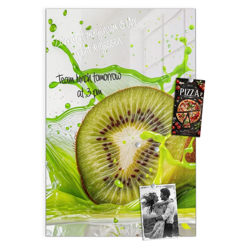 Magnettafel - Kiwi im Saftspritzer