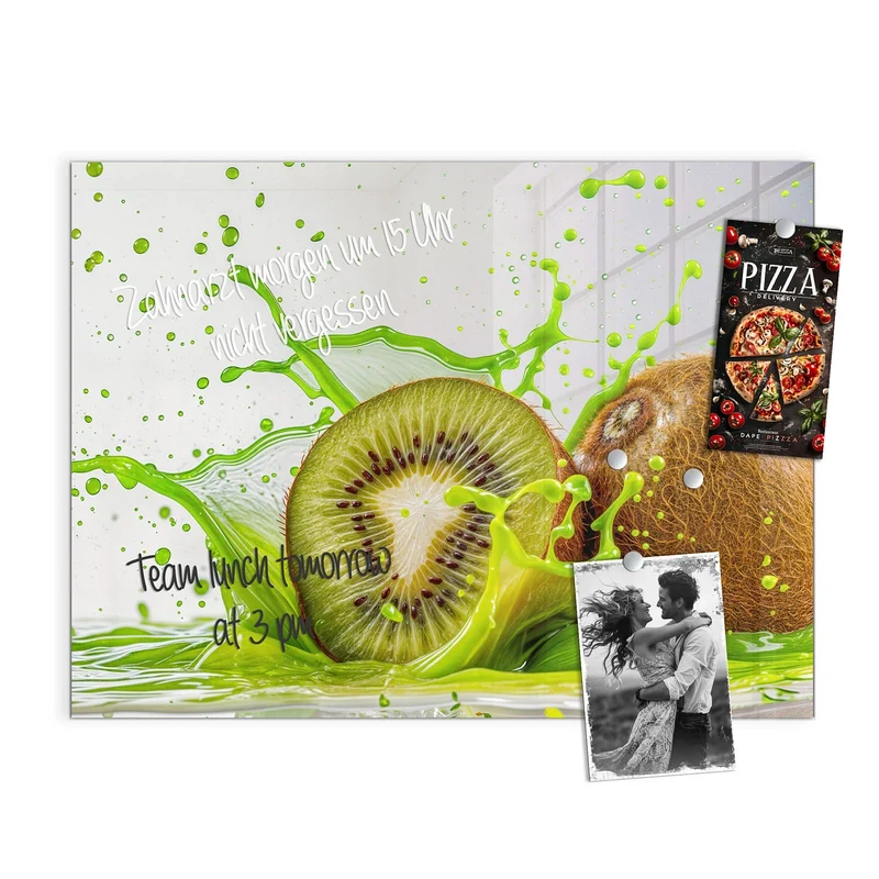 Magnettafel - Kiwi im Saftspritzer