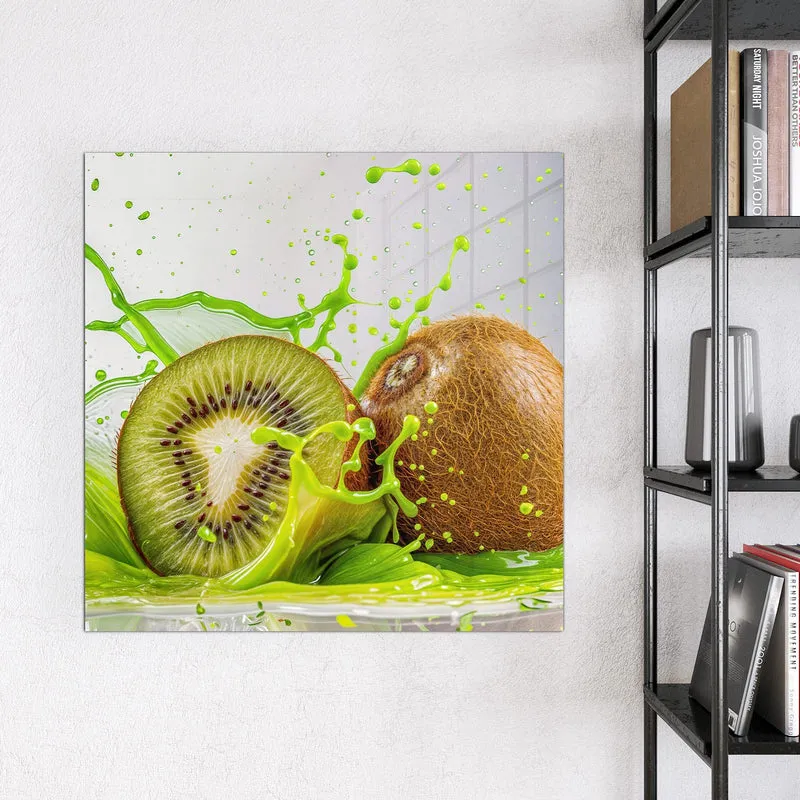 Magnettafel - Kiwi im Saftspritzer