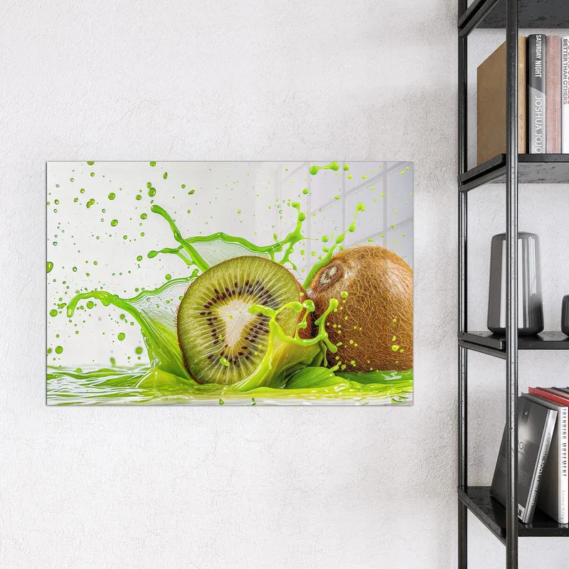 Magnettafel - Kiwi im Saftspritzer