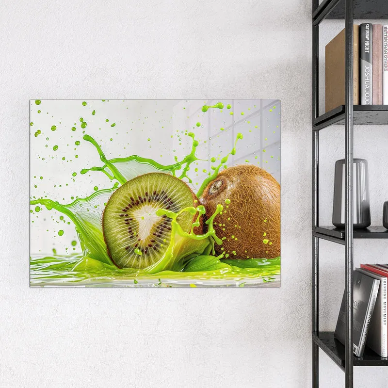 Magnettafel - Kiwi im Saftspritzer