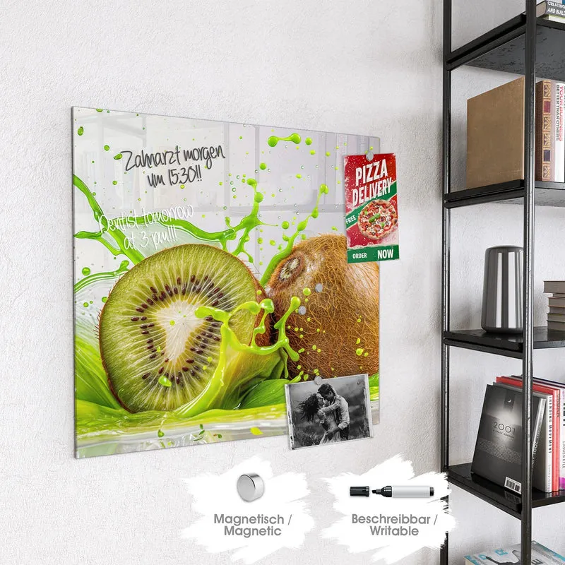 Magnettafel - Kiwi im Saftspritzer