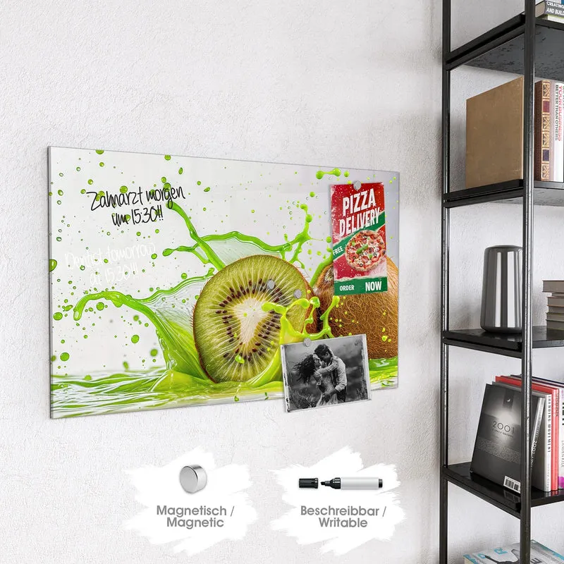 Magnettafel - Kiwi im Saftspritzer