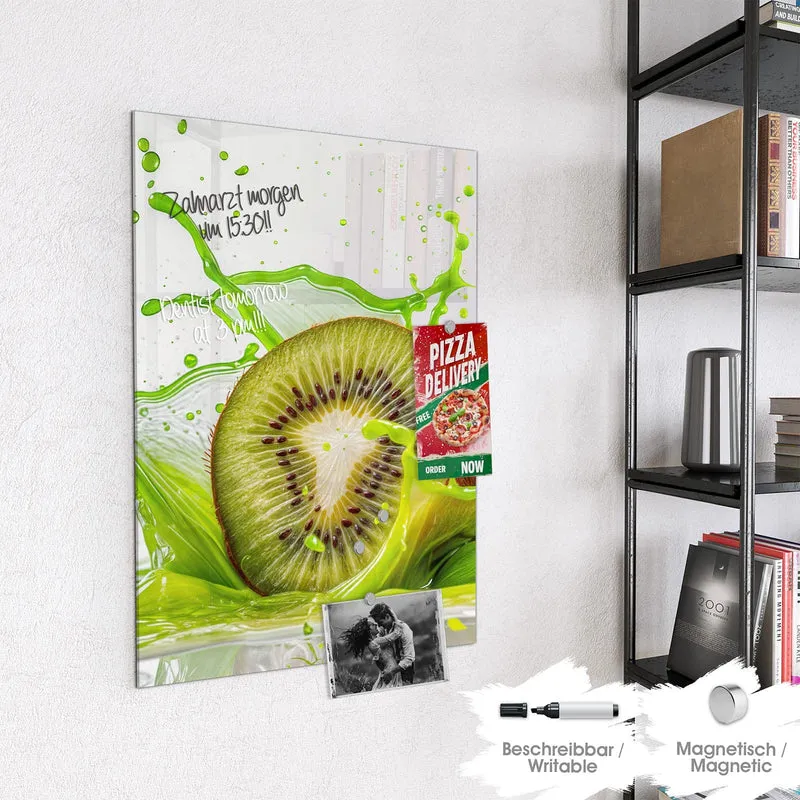 Magnettafel - Kiwi im Saftspritzer