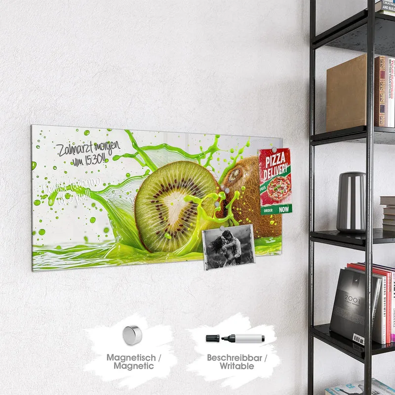 Magnettafel - Kiwi im Saftspritzer