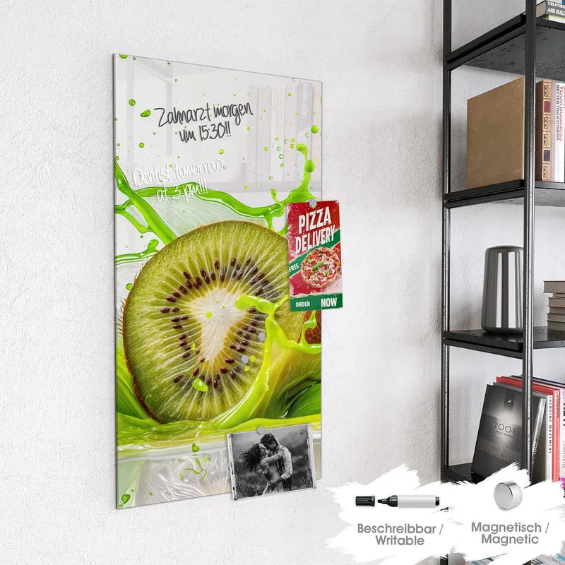 Magnettafel - Kiwi im Saftspritzer