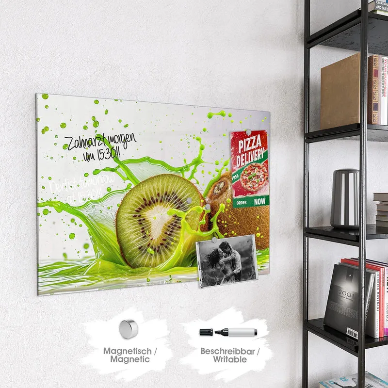 Magnettafel - Kiwi im Saftspritzer