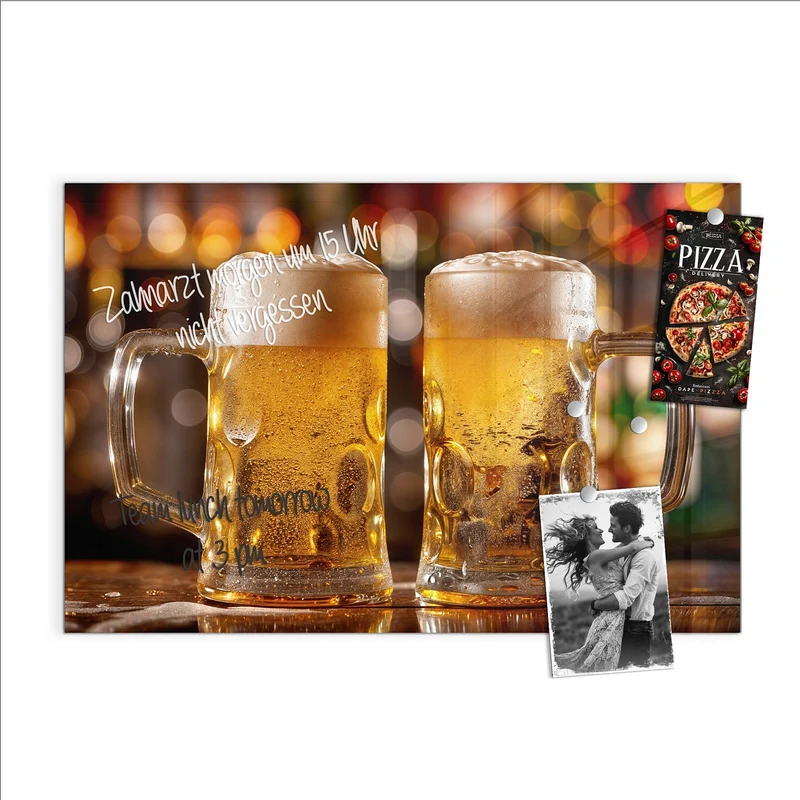 Magnettafel - Zwei Bierkrüge